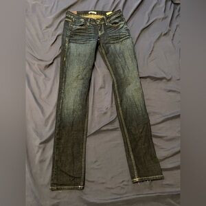 Sinclair ELON Size 25 Blue Denim Jeans Dark Wash